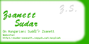 zsanett sudar business card